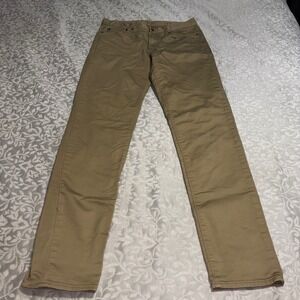 Banana Republic Travel Jeans Mens 32x36 Tan Athletic Fit Washwell Stretch Denim